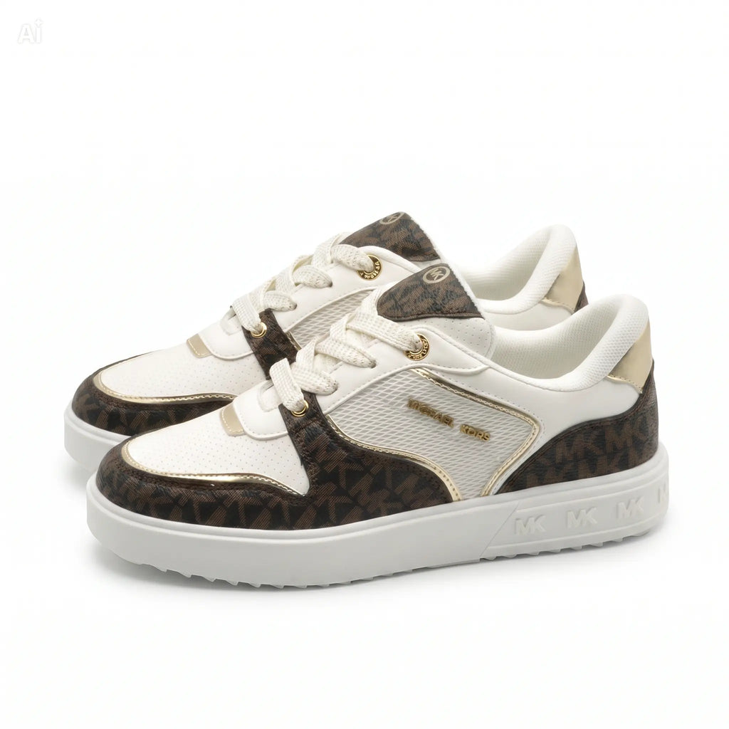 Michael Kors Emmet Rumi Low Sneakers - Nude Brown (MK01414100)