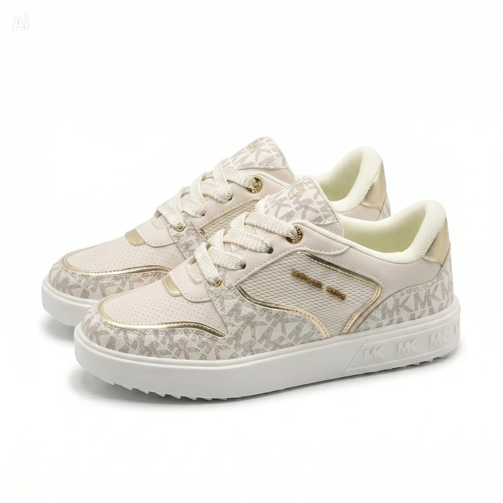 Michael Kors Emmet Rumi Low Sneakers - Nude Gold (MK01414270)