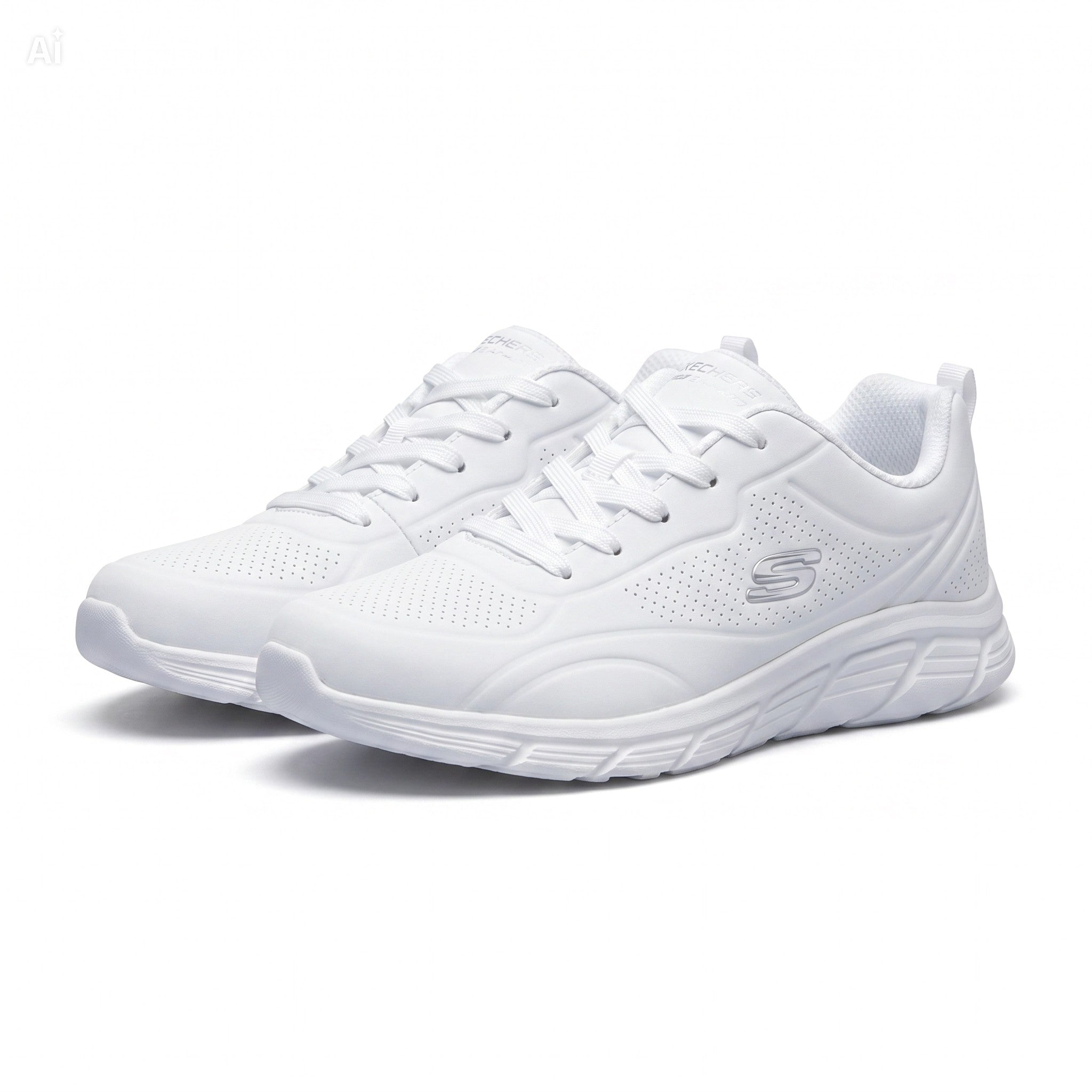 Skechers BOBS Sport B Flex Low - Full White SKU117715W