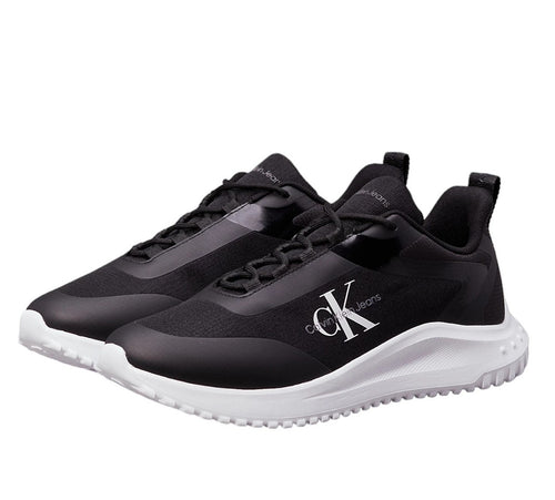 Calvin Klein Eva Runner Low Lace - White/Silver - Black (YW0YW02080-01V) ULTIMOS PARES.