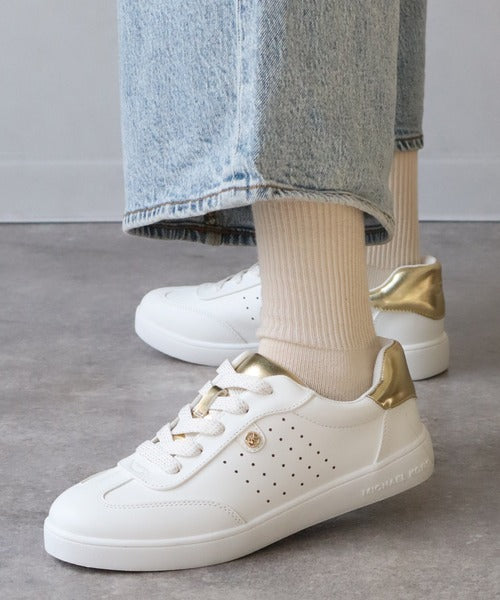 Michael Kors Jem Scotty Sneakers Low White/Gold (MK02284101)