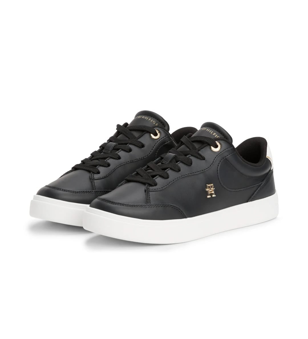 Tommy Essential Chic Court Sneaker - White/ Black (FW0FW08322)